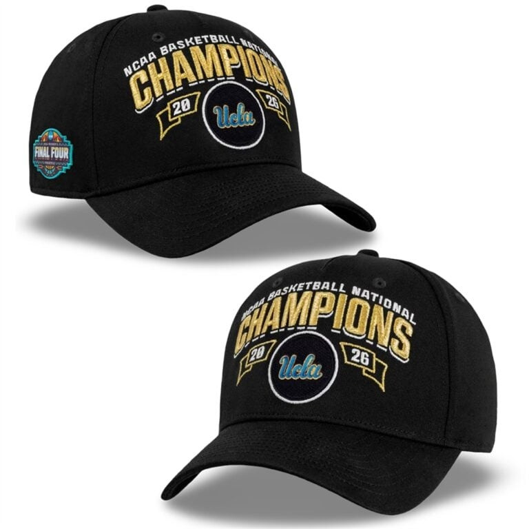 NCAA Basketball Hat Champions UCLA Baseball Cap Gift For Sports Family
