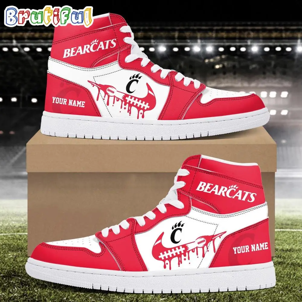 NCAA Cincinnati Bearcats Sport Team Personalized Air Jordan 1 Hightop Shoes NCAA Cincinnati Bearcats Sport Team Personalized Air Jordan 1 Hightop Shoes - Image 1