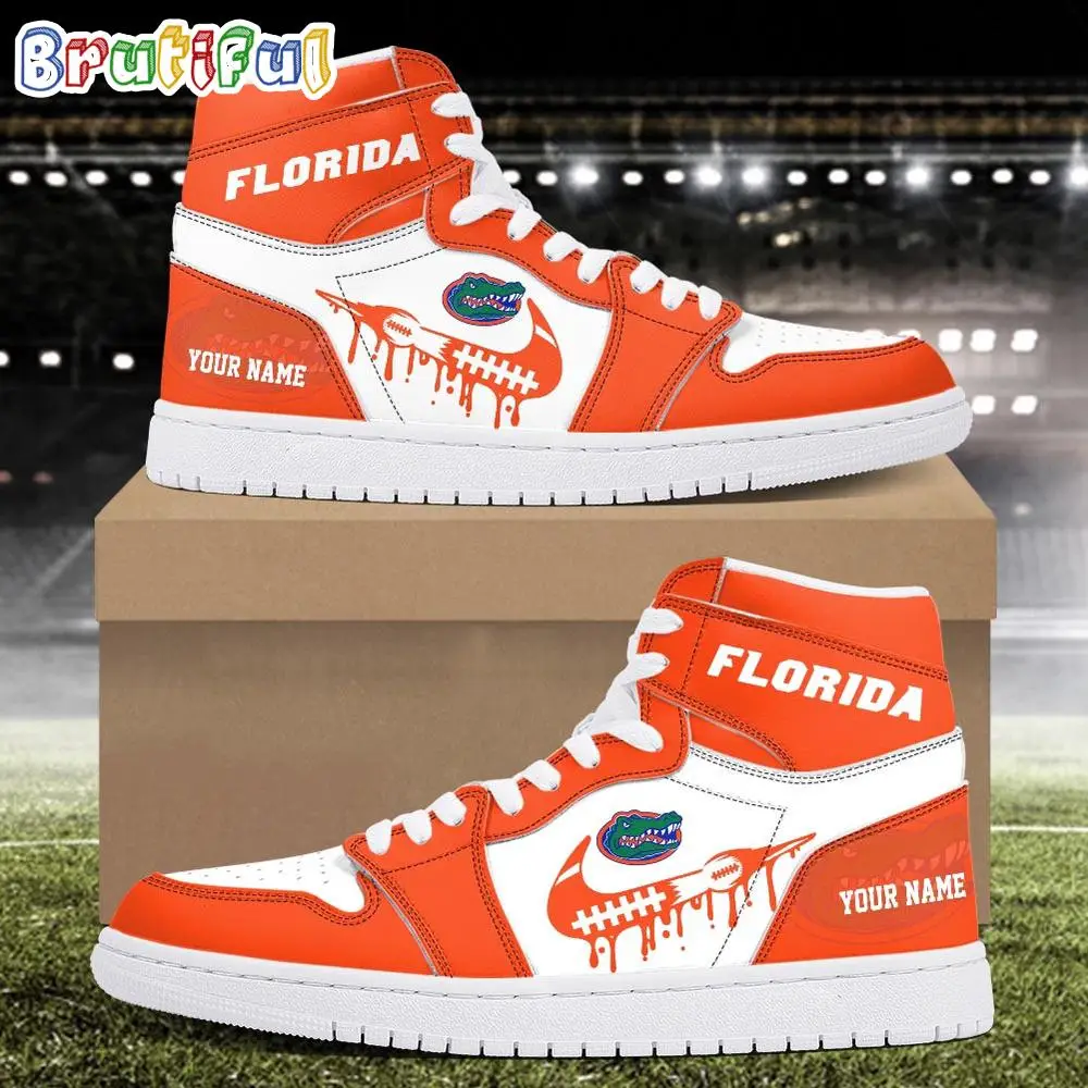 NCAA Florida Gators Sport Team Personalized Air Jordan 1 Hightop Shoes