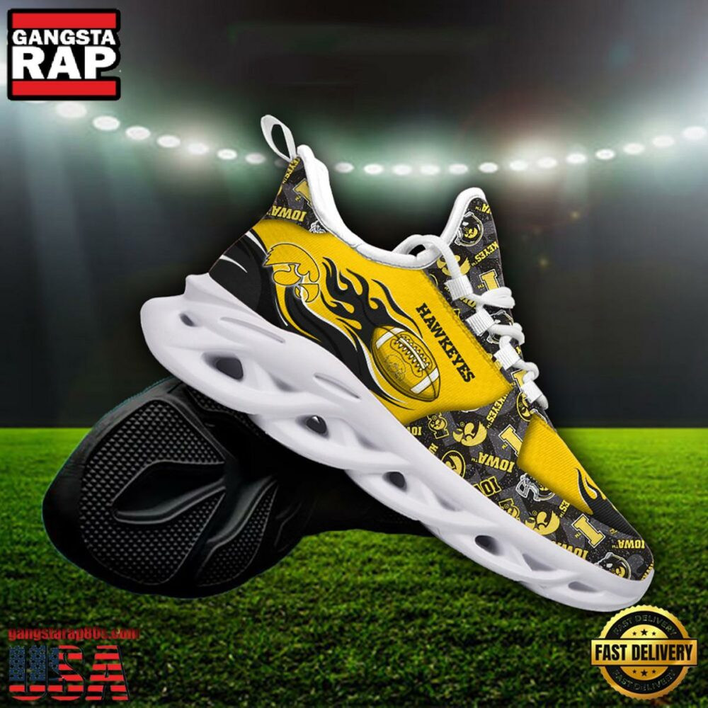 NCAA Iowa Hawkeyes Air Max Shoes Air Cushion Sneakers