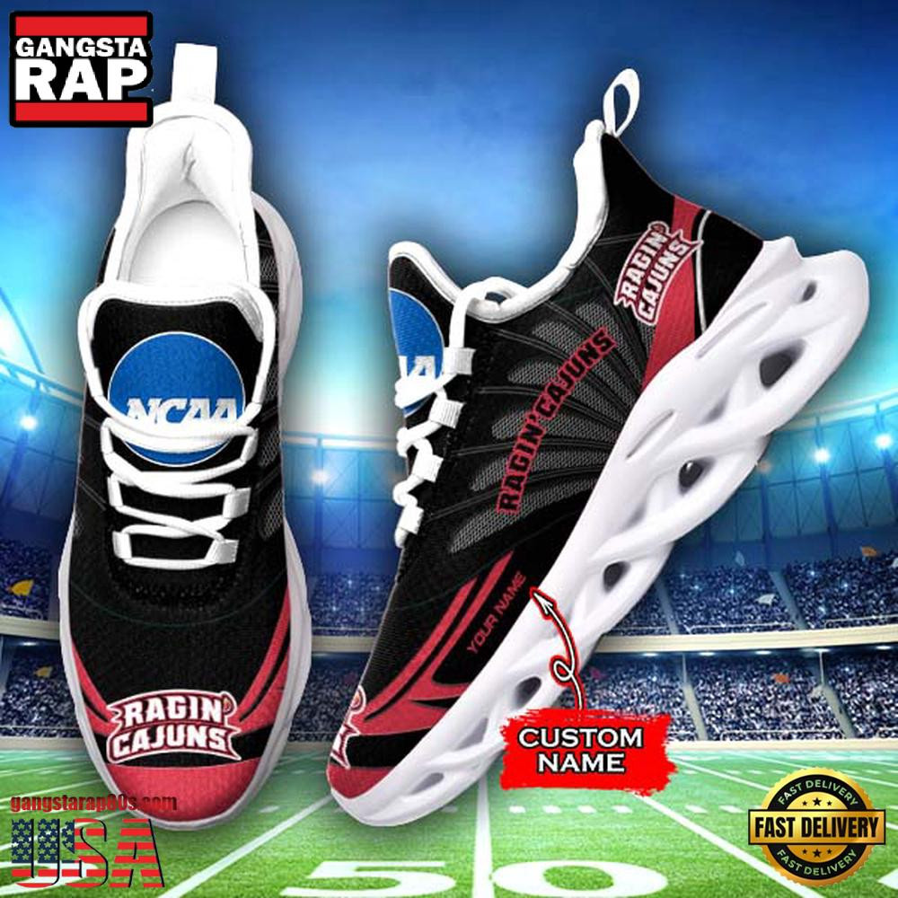 NCAA Louisiana Ragin' Cajuns Custom Name Air Max Shoes Air Cushion Sneakerss