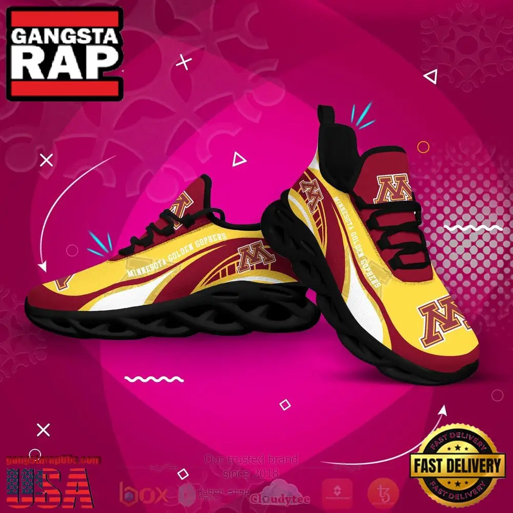 NCAA Minnesota Golden Gophers Football Clunky Unique Air Max Shoes Air Cushion Sneakers