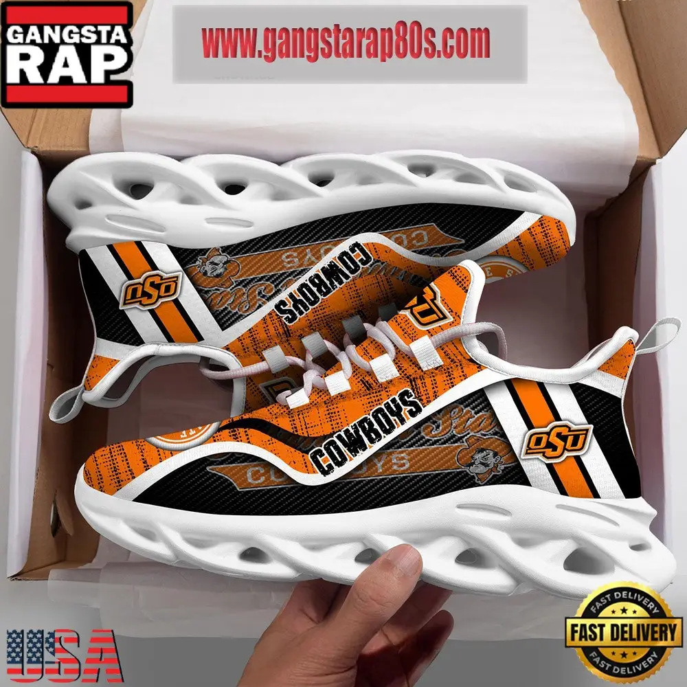 NCAA Oklahoma State Cowboys Air Max Shoes Air Cushion Sneakers NCAA Oklahoma State Cowboys Air Max Shoes Air Cushion Sneakers - Image 1