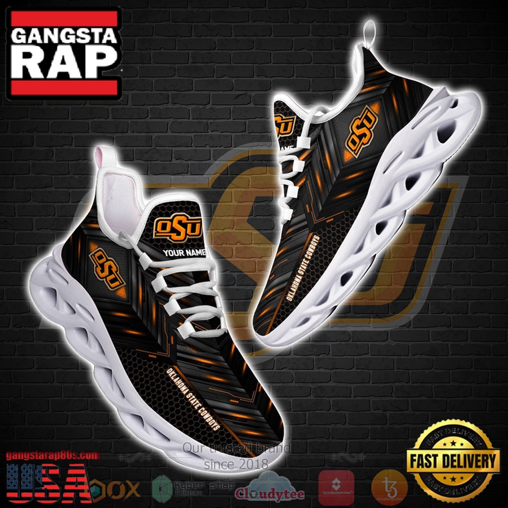 NCAA Oklahoma State Cowboys Ncaa Custom Name Clunky Unique Air Max Shoes Air Cushion Sneakers NCAA Oklahoma State Cowboys Ncaa Custom Name Clunky Unique Air Max Shoes Air Cushion Sneakers - Image 1