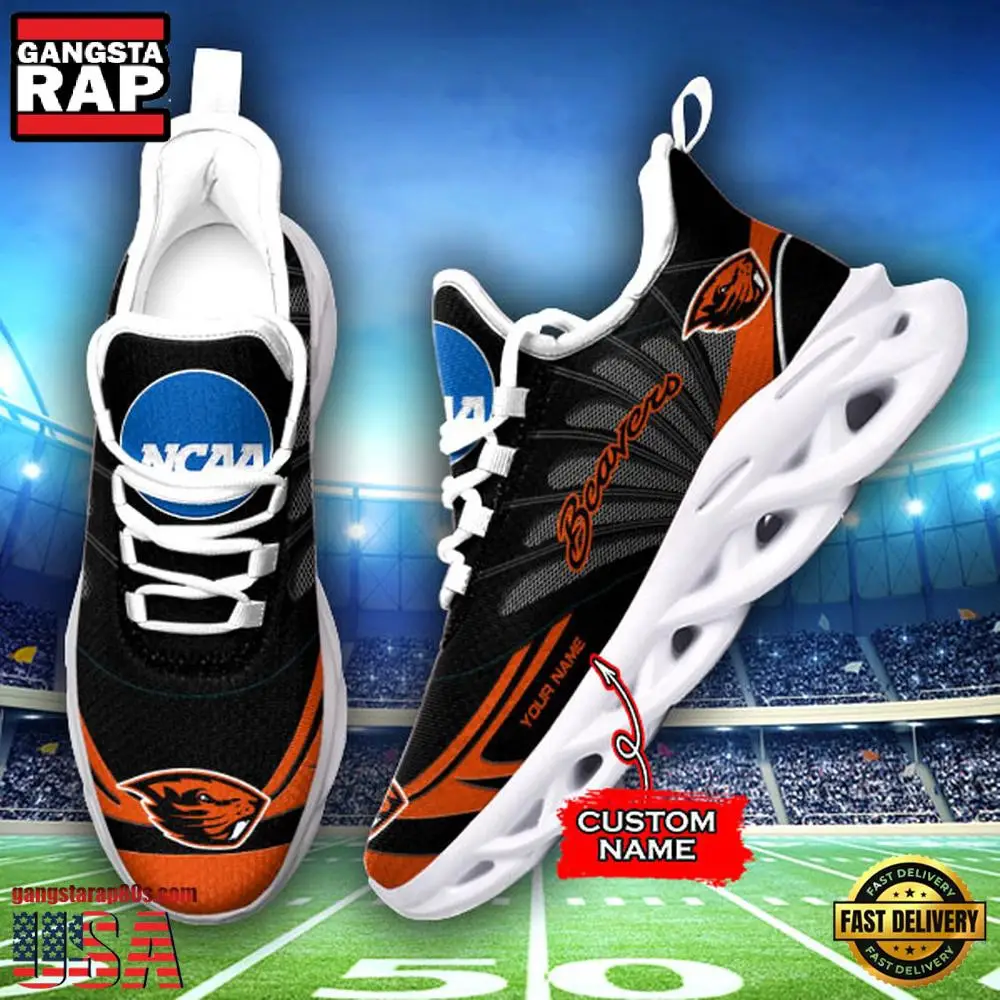 NCAA Oregon State Beavers Custom Name Air Max Shoes Air Cushion Sneakerss NCAA Oregon State Beavers Custom Name Air Max Shoes Air Cushion Sneakerss - Image 1