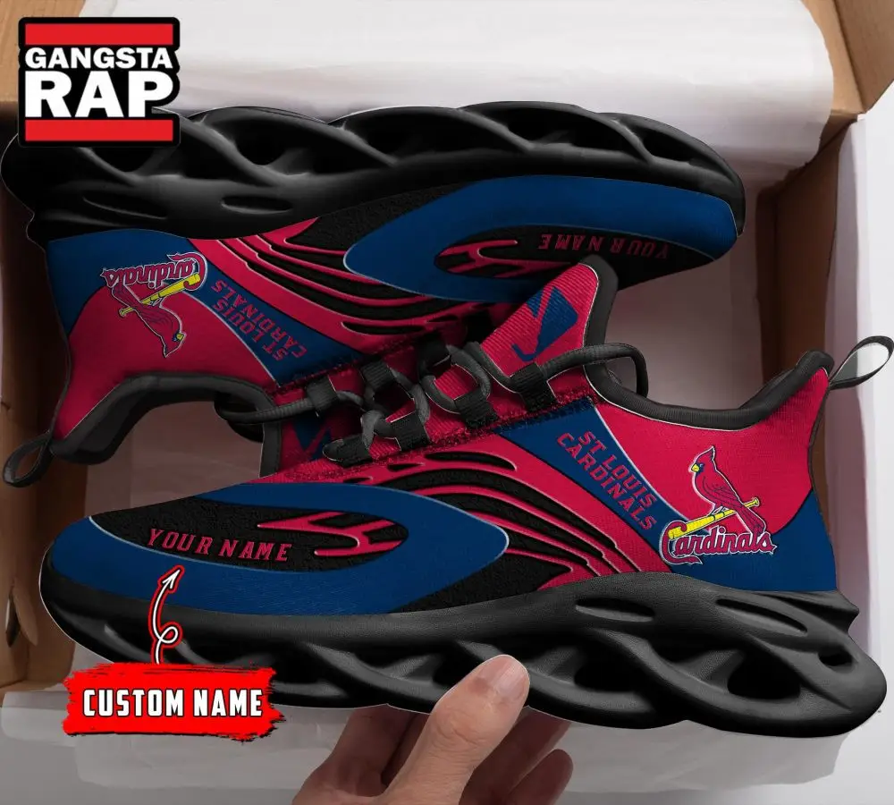 NCAA St Louis Cardinals Sport Logo Team Custom Name Air Max Shoes Air Cushion Sneakers