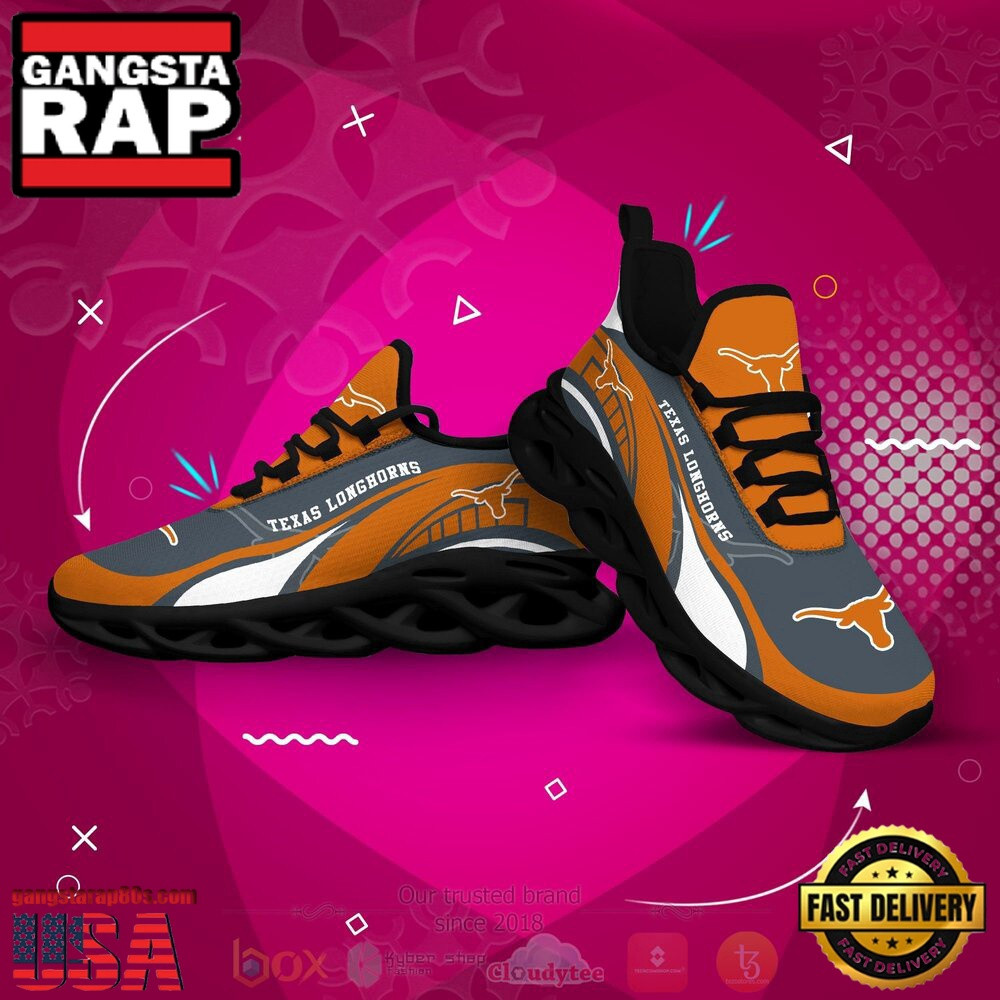 NCAA Texas Longhorns Football Clunky Unique Air Max Shoes Air Cushion Sneakers
