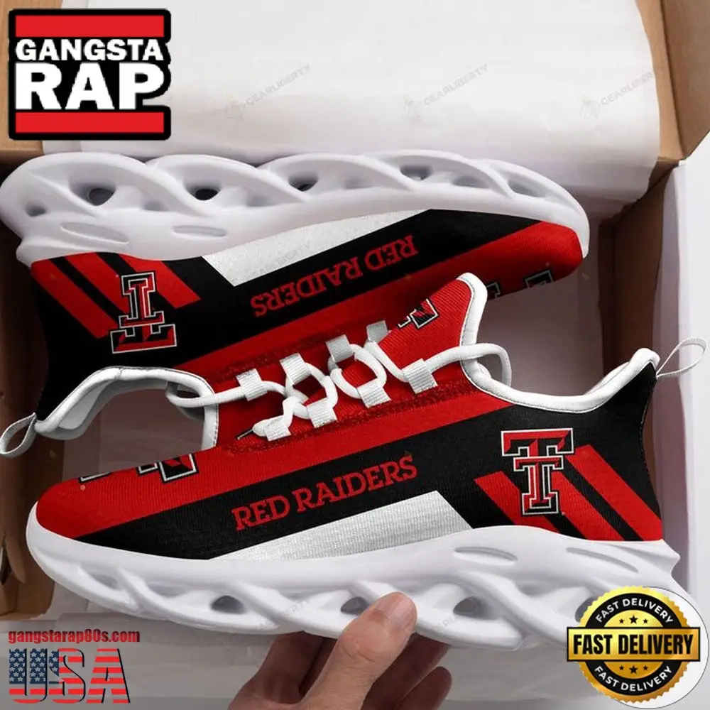 NCAA Texas Tech Red Raiders Unique Air Max Shoes Air Cushion Sneakers NCAA Texas Tech Red Raiders Unique Air Max Shoes Air Cushion Sneakers - Image 1