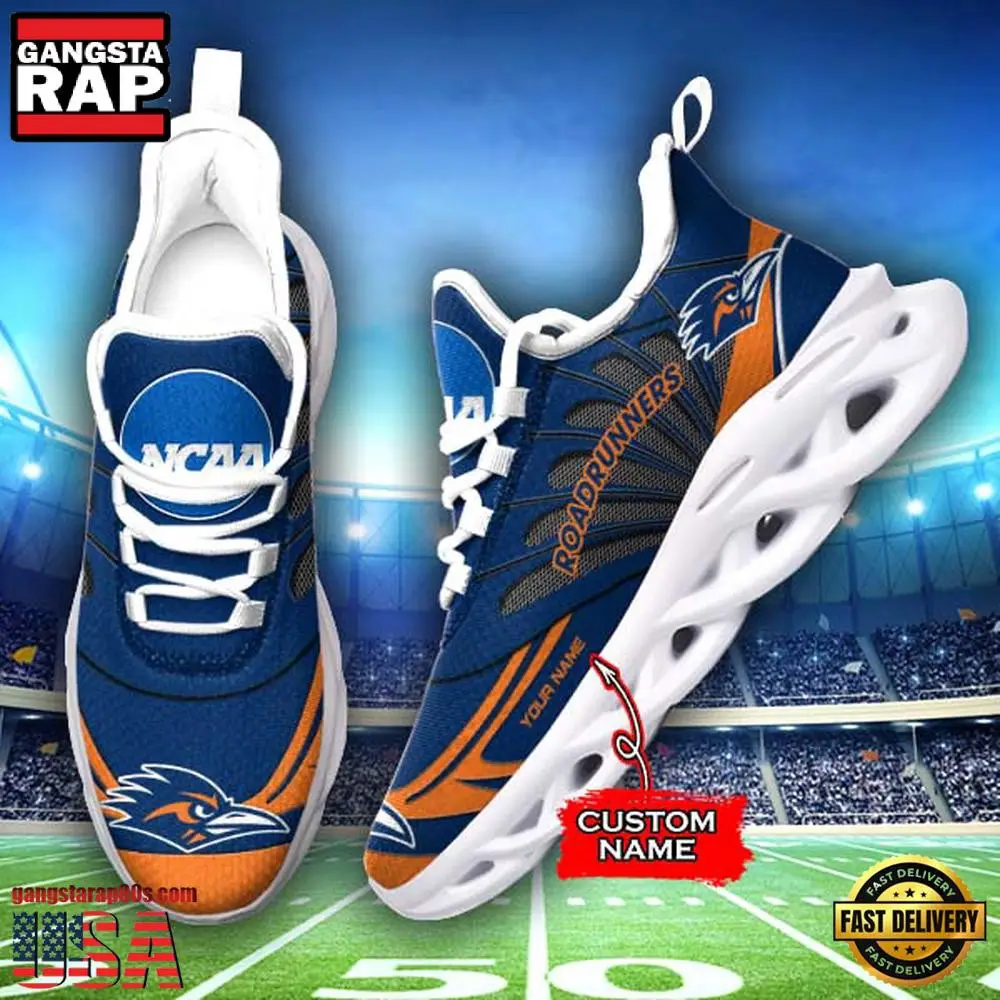 NCAA UTSA Roadrunners Custom Name Air Max Shoes Air Cushion Sneakerss