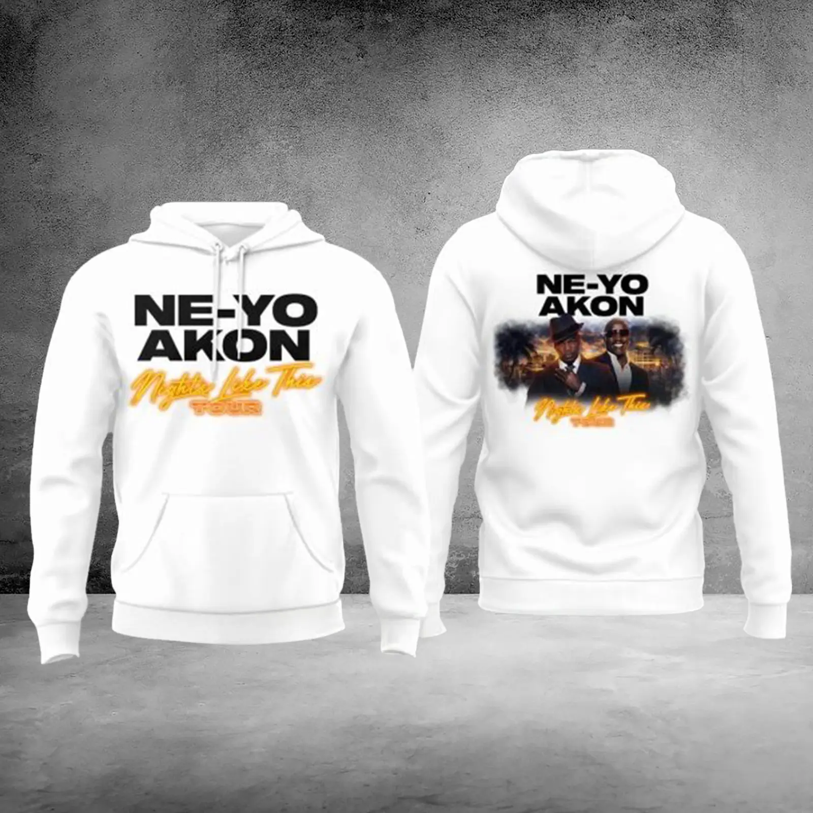 Ne-Yo & Akon Tour 2026 Nights Like This Tour Hoodie Present For Fans