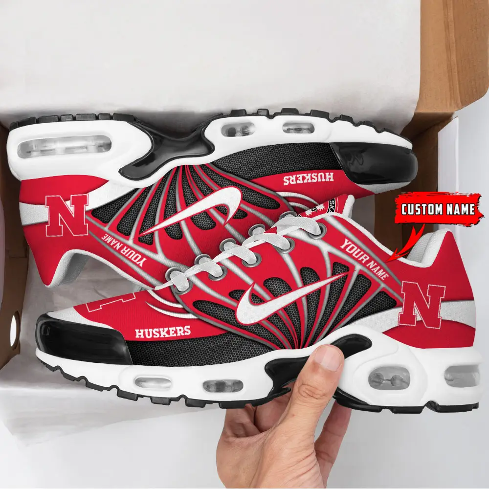 Nebraska Cornhuskers Air Max Plus Shoes Sneakers For Men And Women