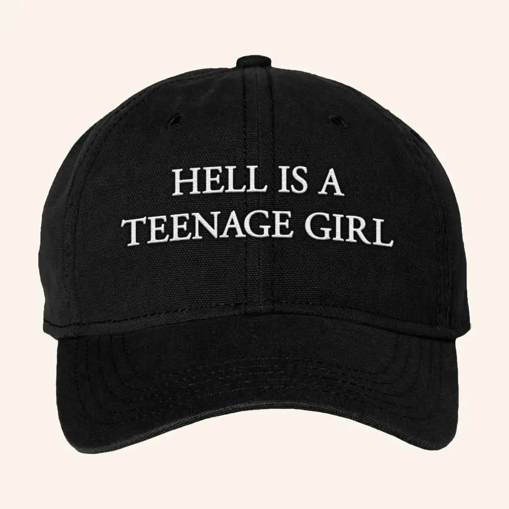 Nessa Barrett Merch Hell Is A Teenage Girl Dad Hat Embroidered NB Hat Gifts For Besties - WearandDecor