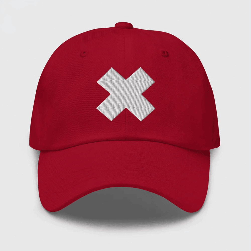 Netflix One Piece S02 Tony Tony Chopper Hat Red X Ball Cap Merchandise Gift Ideas