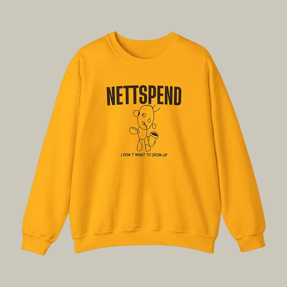Nettspend I Don't Want To Grow Up Sweatshirt Music Merch Nettspend Music Lover Gift