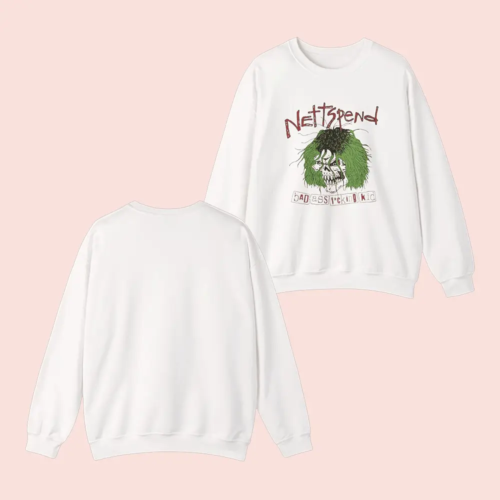 Nettspend Merch Badassfuckingkid Sweatshirt Nettspend BAFK Apparel Rap Lovers Gifts