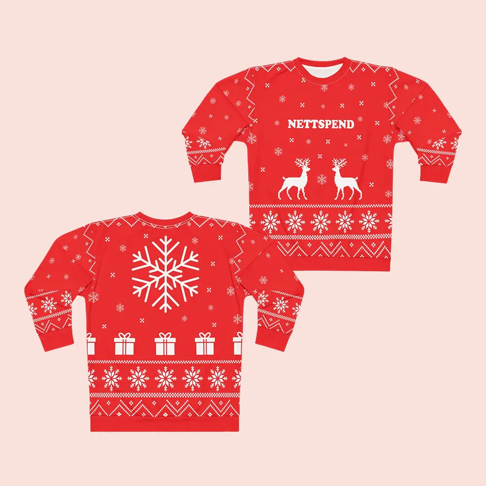 Nettspend Merch Christmas Themed Sweatshirt Nettspend Fan Clothing Xmas Gifts