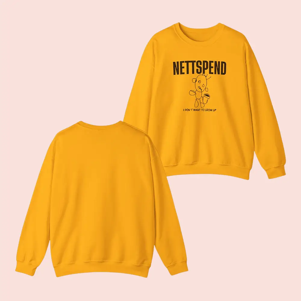 Nettspend Merch I Don't Want To Grow Up Sweatshirt Gifts For Rap Music Lovers