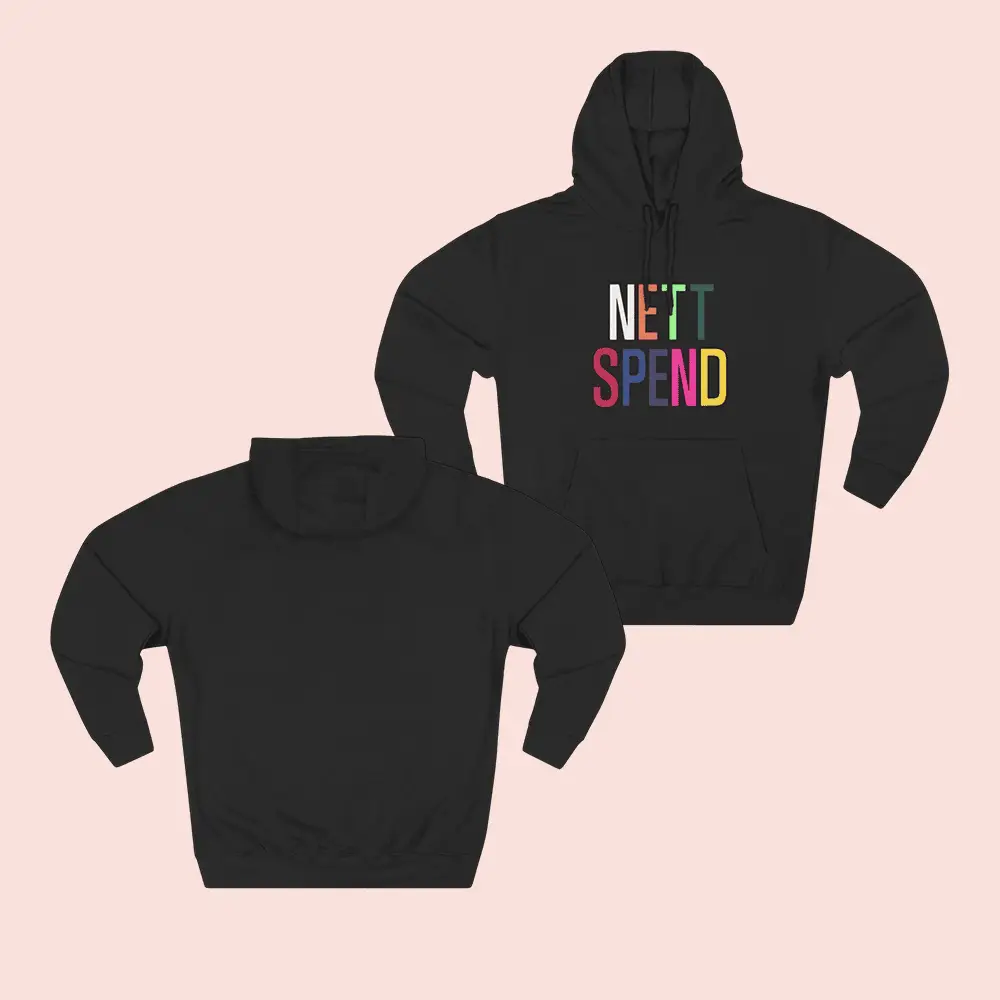Nettspend Merch Nettspend Rainbow Hoodie Presents For Hip Hop Lovers