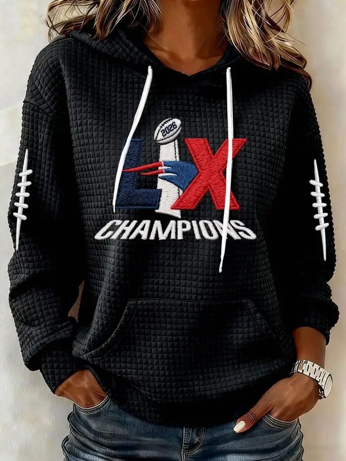 New England Champions Hoodie Super Bowl Clothing Great Gift For Women's
