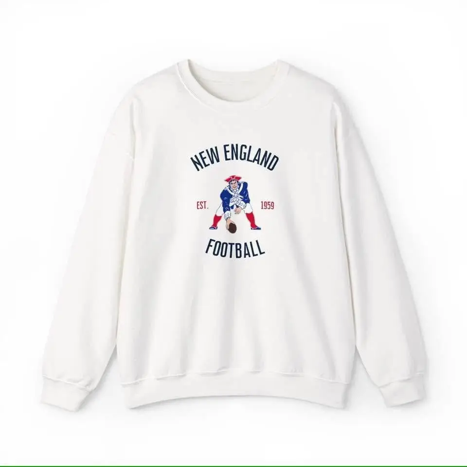 New England Football Est 1959 Sweatshirt Game Day Apparel New England Patriots Merch