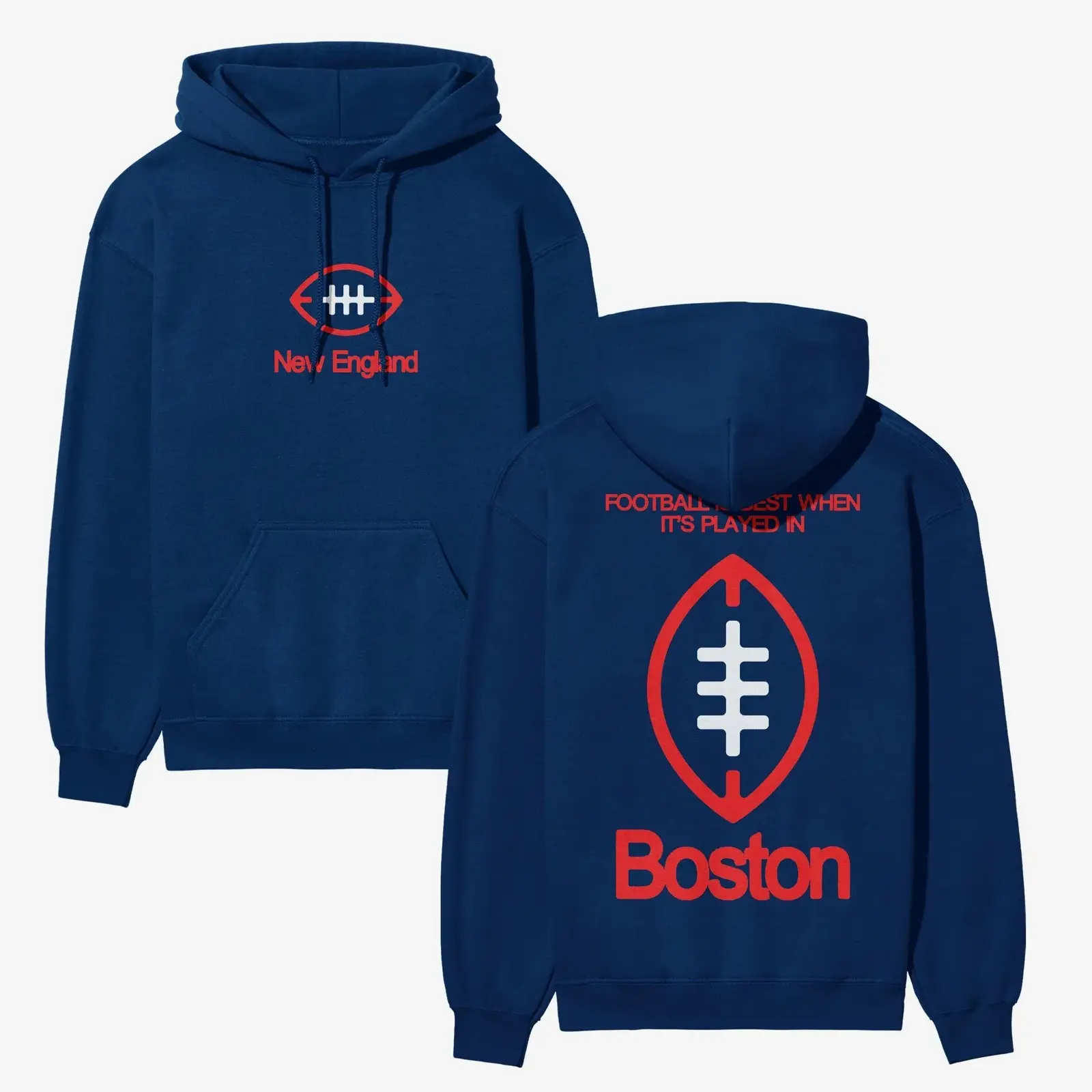 New England Football Hoodie Boston Clothing Gift For Football Lovers On Game Day