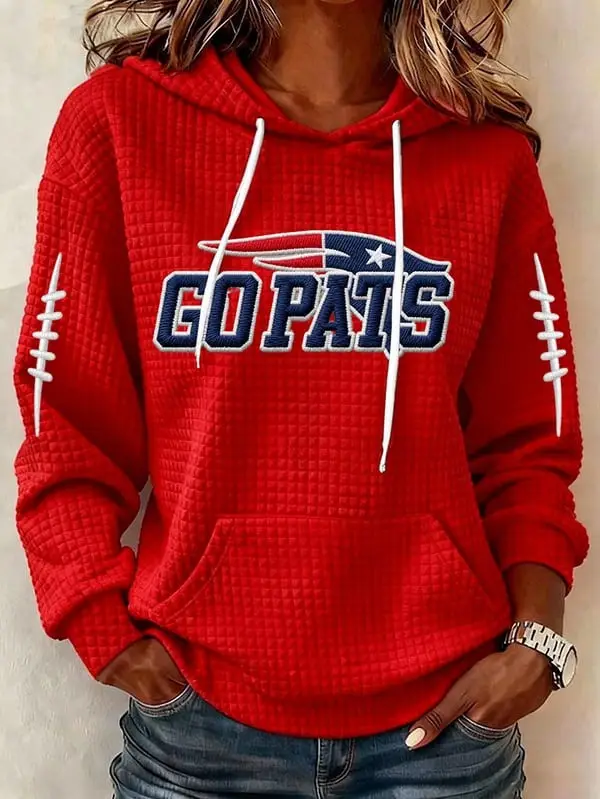 New England Football Hoodie Go Pats Clothing Present For Football Game Day Fans