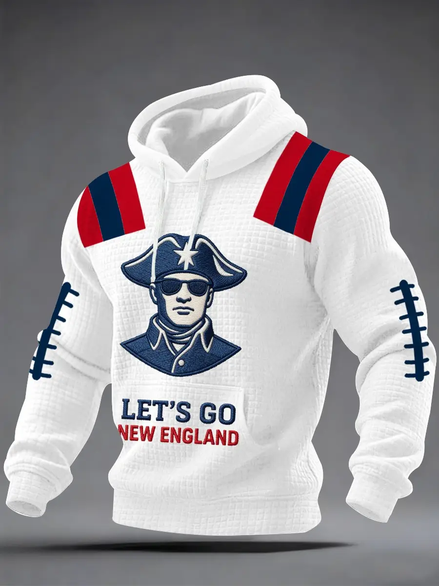 New England Football Hoodie Let's Go New England Nice Game Day Clothing Gift For Fans New England Football Hoodie Let's Go New England Nice Game Day Clothing Gift For Fans - Image 1