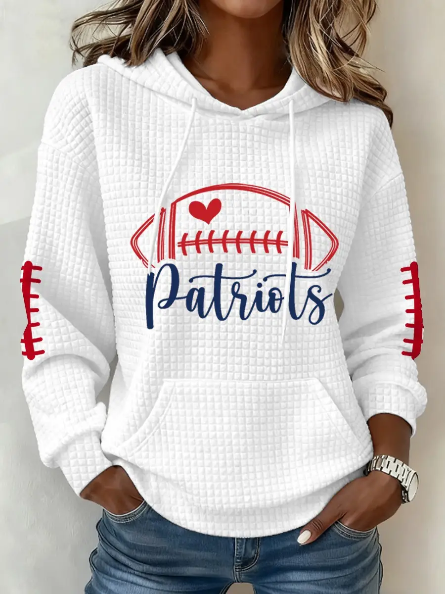 New England Football Hoodie Patriots Ball Unique Game Day Clothes Ideas For Fans New England Football Hoodie Patriots Ball Unique Game Day Clothes Ideas For Fans - Image 1