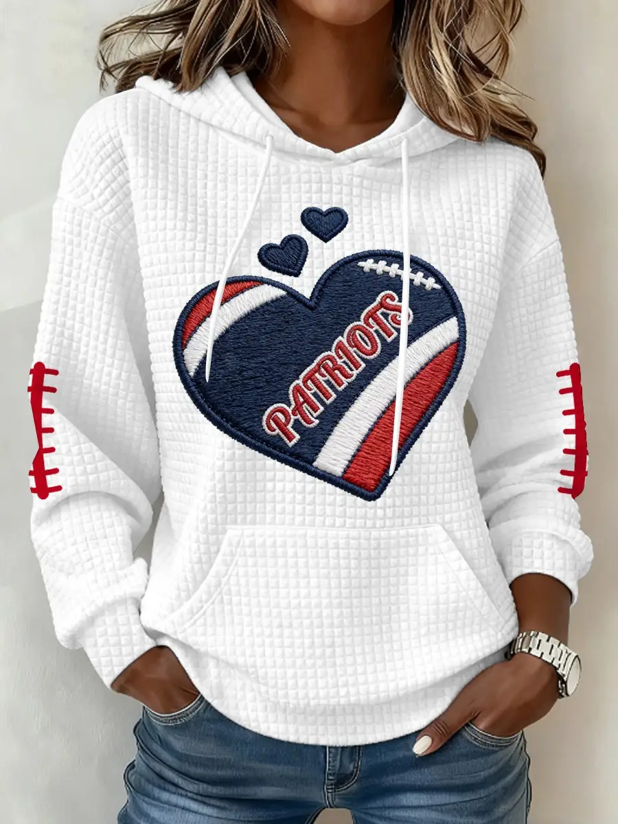New England Football Hoodie Patriots Heart Game Day Clothing Best Ideas For Fans Gift