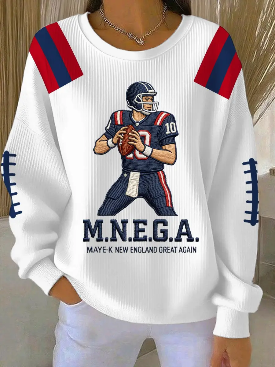 New England Football Sweatshirt MNEGA Game Day Clothing Ideas For Fans New England Football Sweatshirt MNEGA Game Day Clothing Ideas For Fans - Image 1