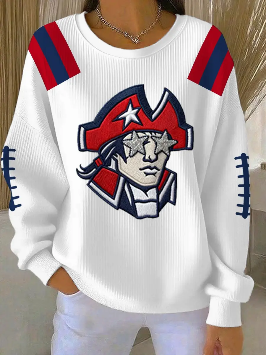 New England Football Sweatshirt Top Game Day Merch Present Ideas For Fans New England Football Sweatshirt Top Game Day Merch Present Ideas For Fans - Image 1