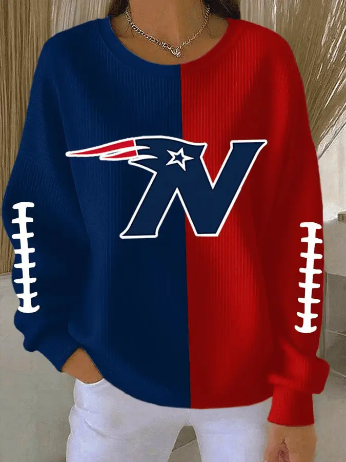 New England Football Sweatshrit NE Pride Clothing Game Day Outfit for Mom