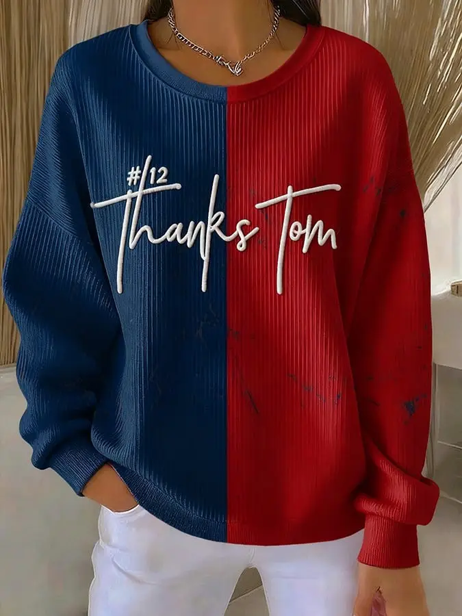 New England Patriots 12 Thanks Tom Sweatshirt Gameday Patriots Merch Gifts For Fans