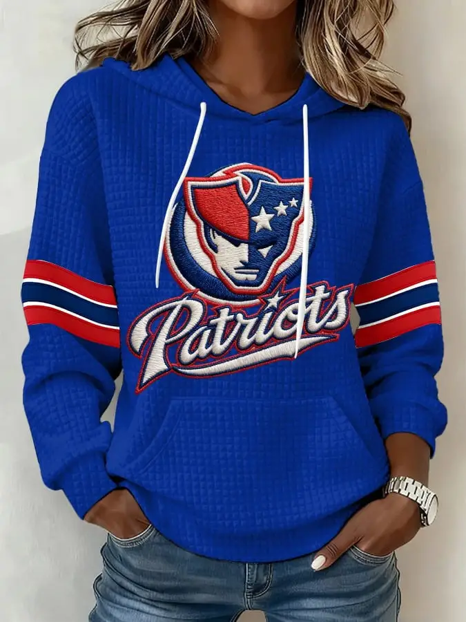 New England Patriots Hoodie Gameday Womens Clothes NE Patriots Merch Football Fan Gear Gifts