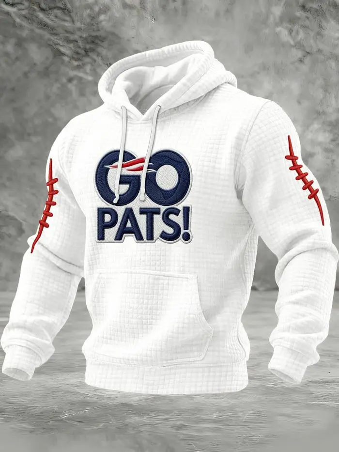 New England Patriots Hoodie Go Pats Game Day Football Apparel Gifts For Patriots Fans For Men
