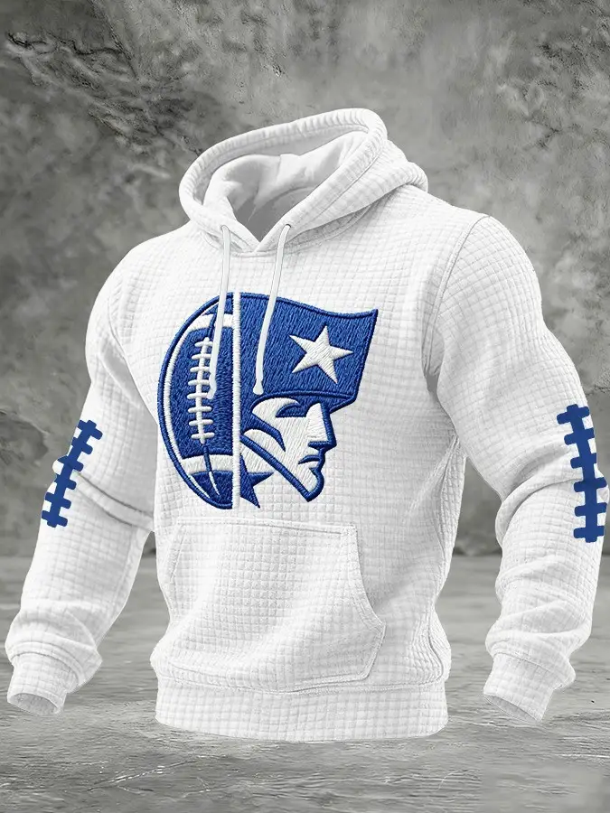 New England Patriots Hoodie Men's Football Game Day Merch Clothes Cool Patriots Gifts