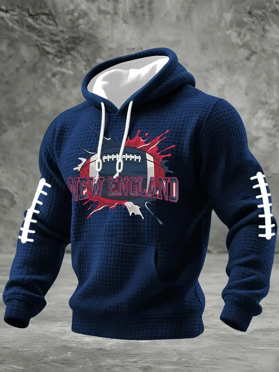 New England Patriots Hoodie Men's Game Day Apparel New England Football Merch Gifts For Fans