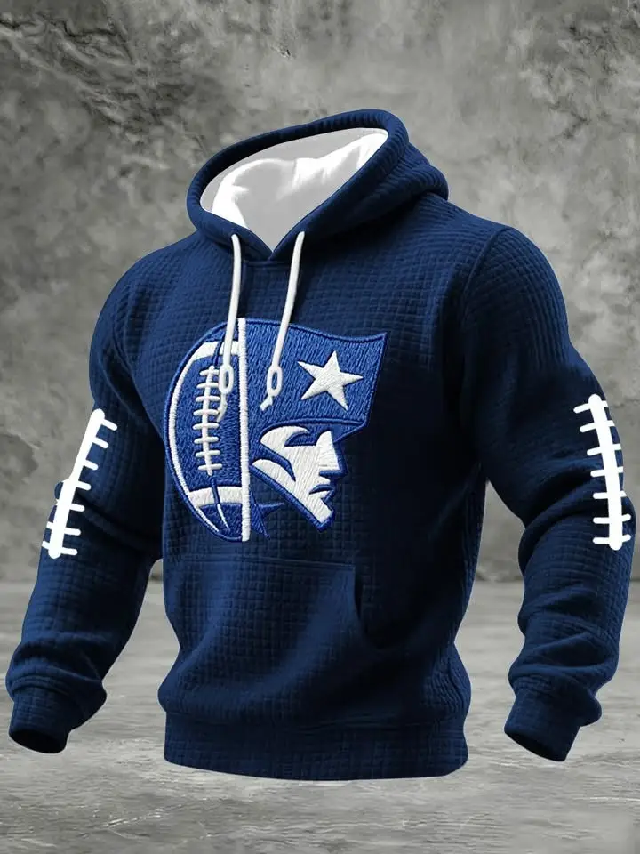 New England Patriots Hoodie Men's Game Day Football Clothing NE Patriots Merch Gifts For Fans