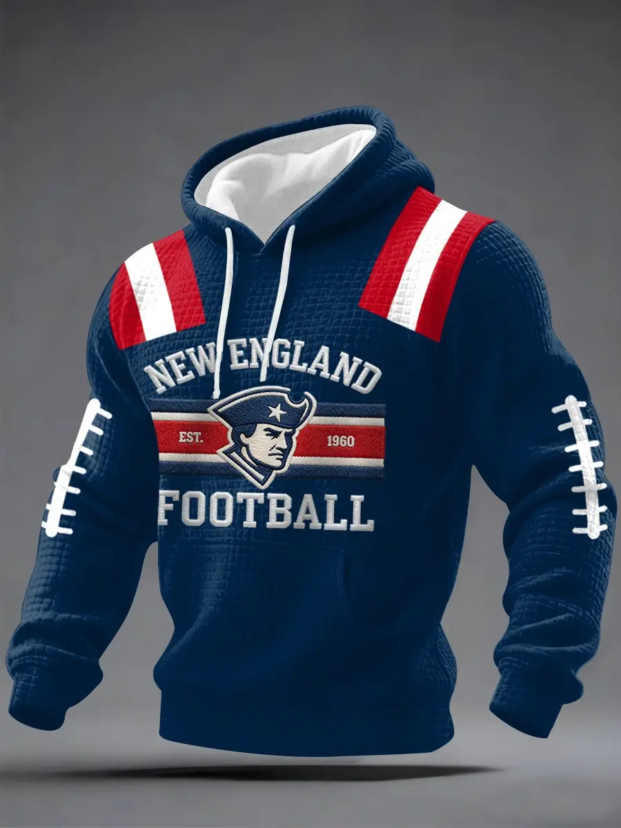 New England Patriots Hoodie Men's NE Patriots Football Merch Fan Gear Apparel Unique Gifts