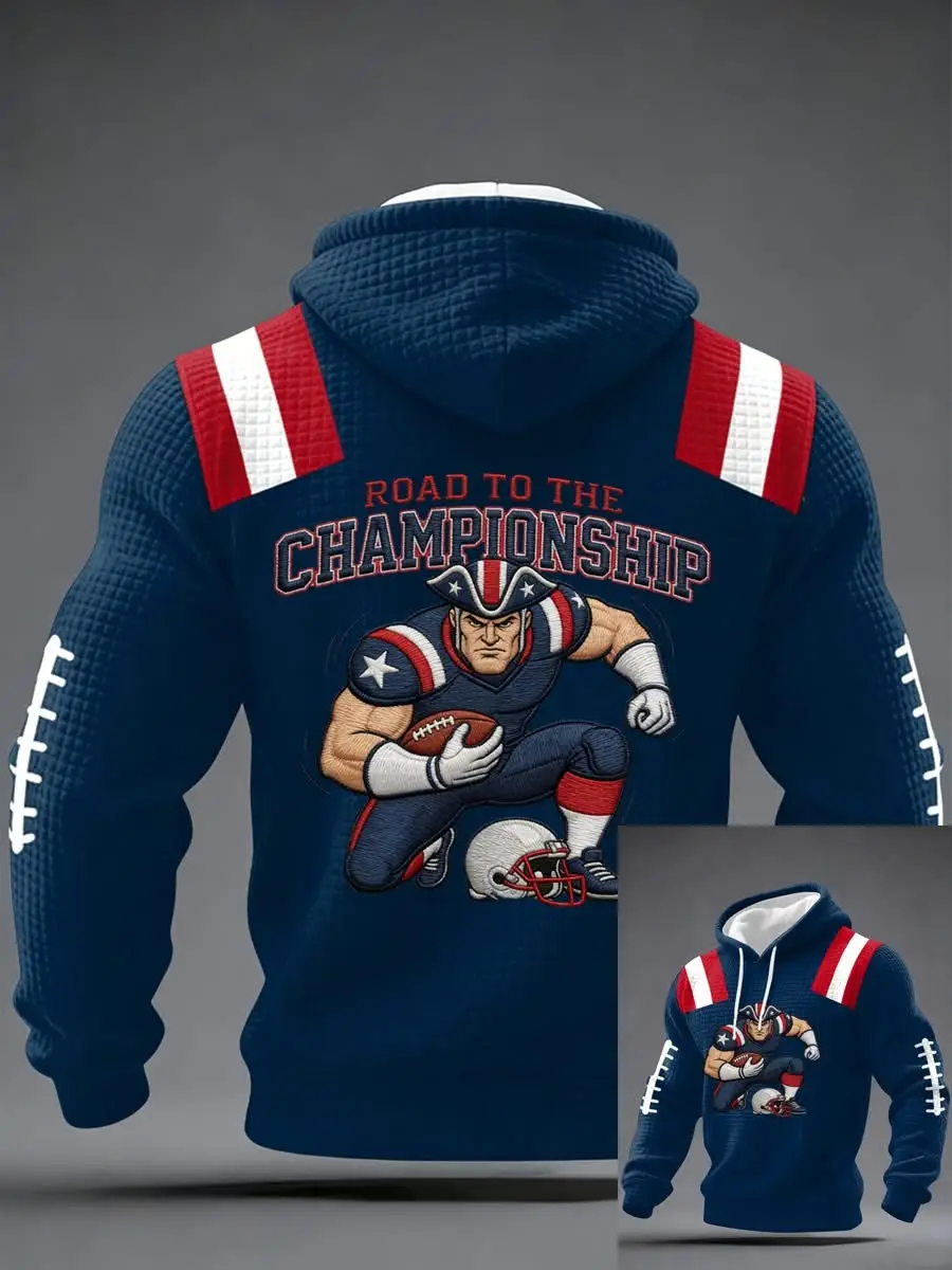 New England Patriots Hoodie Road To The Championship Hoodie NE Patriots Merch Football Fan Gift