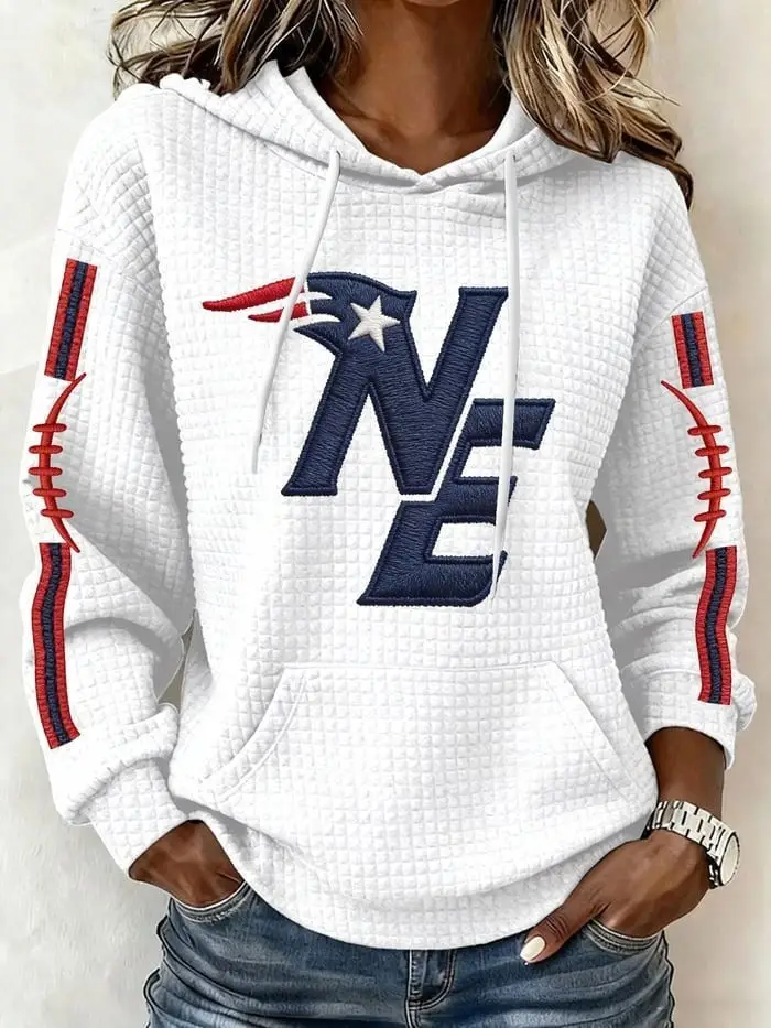 New England Patriots Hoodie Women's Game Day Apparel NE Patriots Merch Gifts Ideas New England Patriots Hoodie Women's Game Day Apparel NE Patriots Merch Gifts Ideas - Image 1