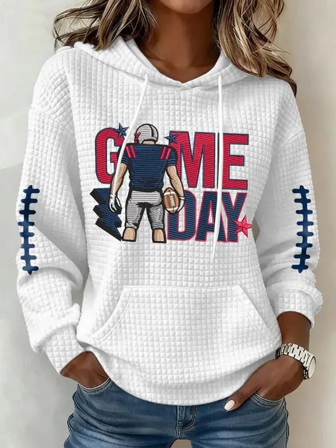 New England Patriots Hoodie Women's Game Day Hoodies NE Patriots Merch Best Football Gifts