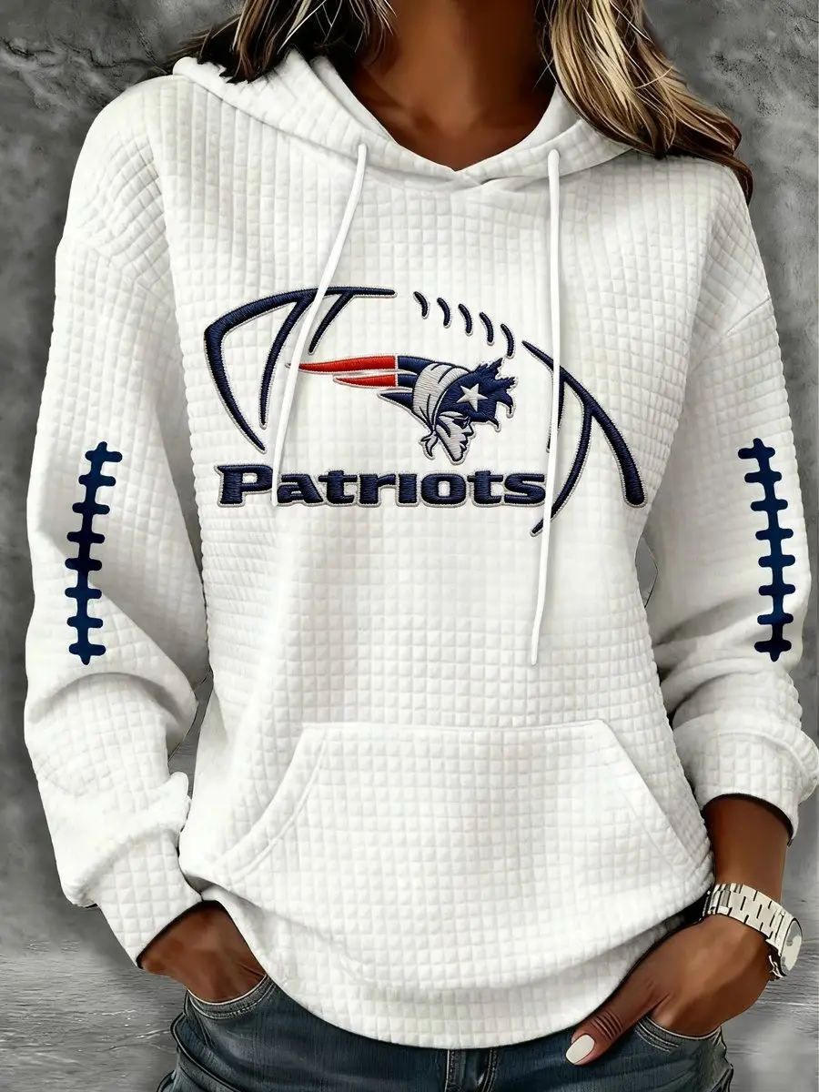 New England Patriots Hoodie Women's Game Day Merch Clothing Football Gifts For Patriots Fans