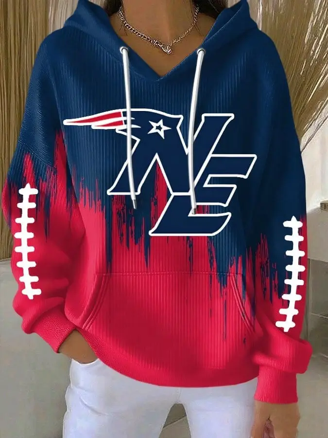 New England Patriots Hoodie Women's Game Day Merch Football Unique Gifts For Patriots Fans