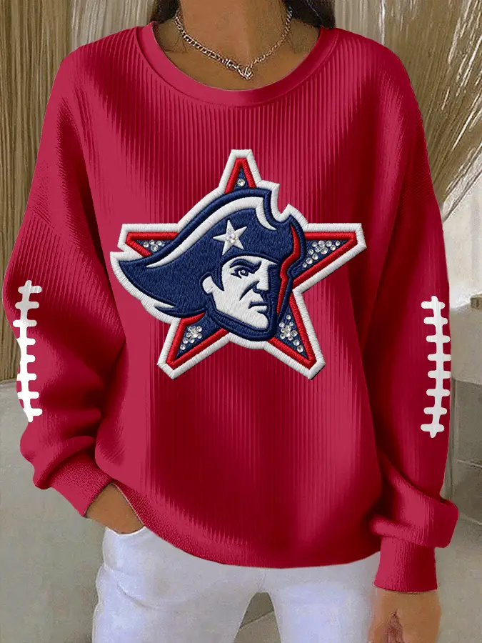 New England Patriots Merch Pat Patriots Sweatshirt Game Day Apparel Gifts For Wife