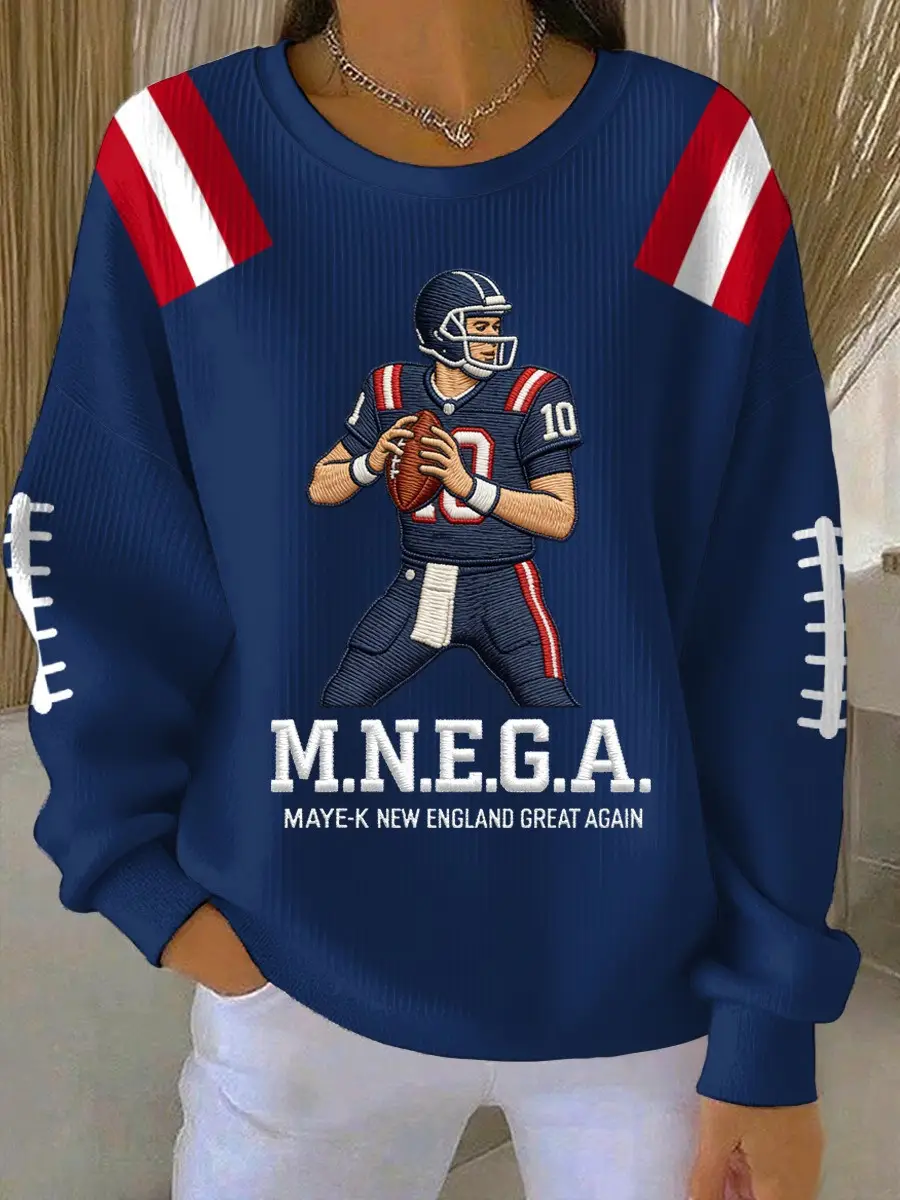 New England Patriots Sweatshirt NE Patriots Merch Maye-K New England Great Again Football