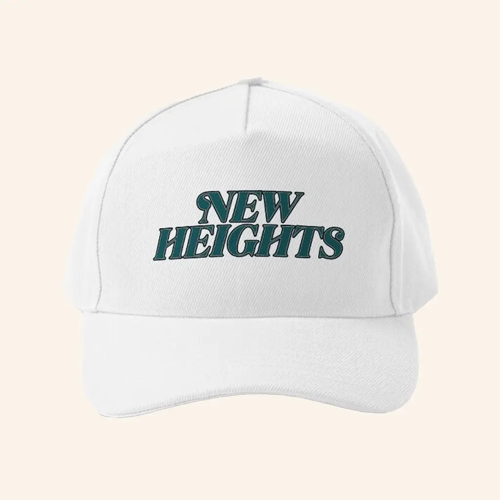 New Heights Merch White Hat Best Gifts For Dad -WearandDecor New Heights Merch White Hat Best Gifts For Dad -WearandDecor - Image 1