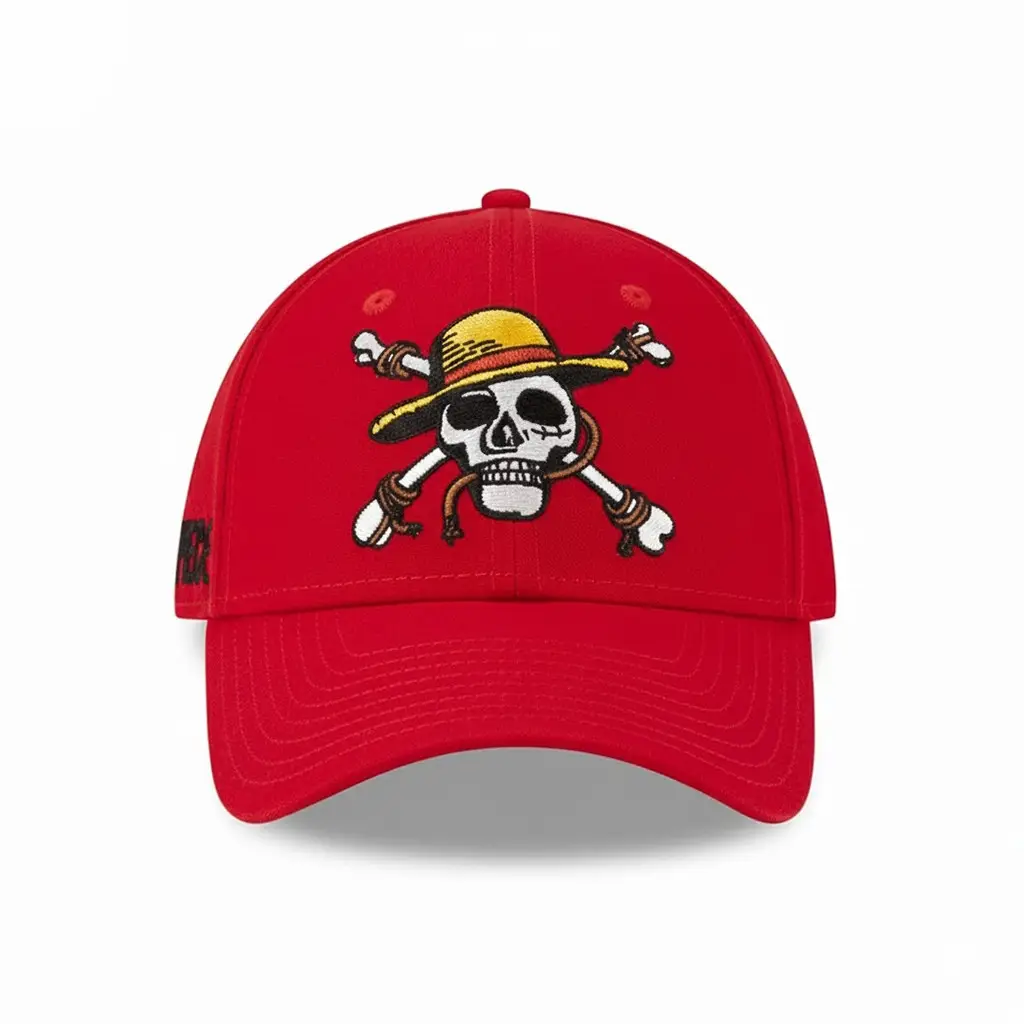 New One Piece Luffy Straw Hat Skull Hat Embroidered Gifts For Brother