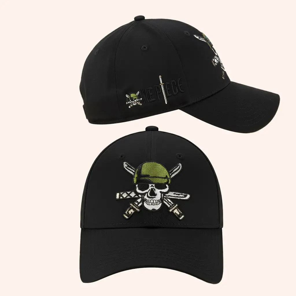 New One Piece Roronoa Zoro Skull Logo Hat Embroidered Gifts For Boyfriend New One Piece Roronoa Zoro Skull Logo Hat Embroidered Gifts For Boyfriend - Image 1