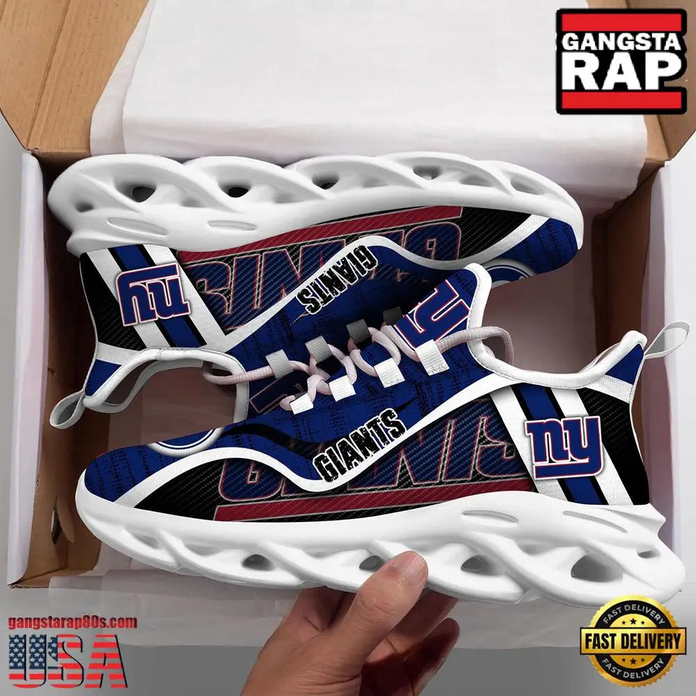 New York Giants National Football League Clunky Air Max Shoes Air Cushion Sneakers Gift For Fans